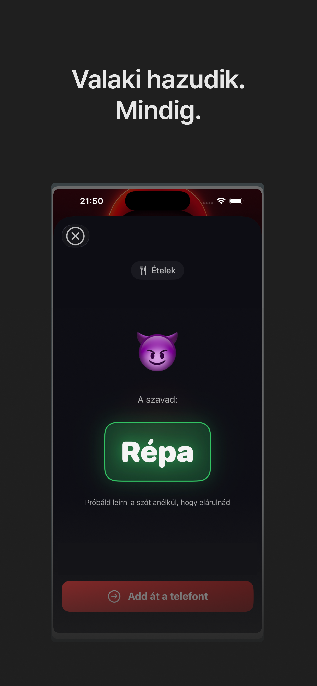 Imposztor játék screenshot 4